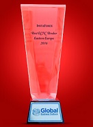 รางวัล  Best ECN Broker in Eastern Europe 2016 จากทาง Global Business Outlook